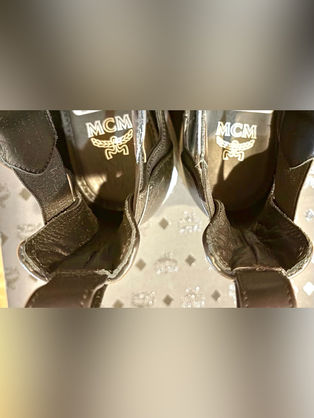MCM Travia Black Italy Leather Cutout Ankle Boot Women's EU38/US 7.5-8 MSRP $830 - Picture 11 of 13